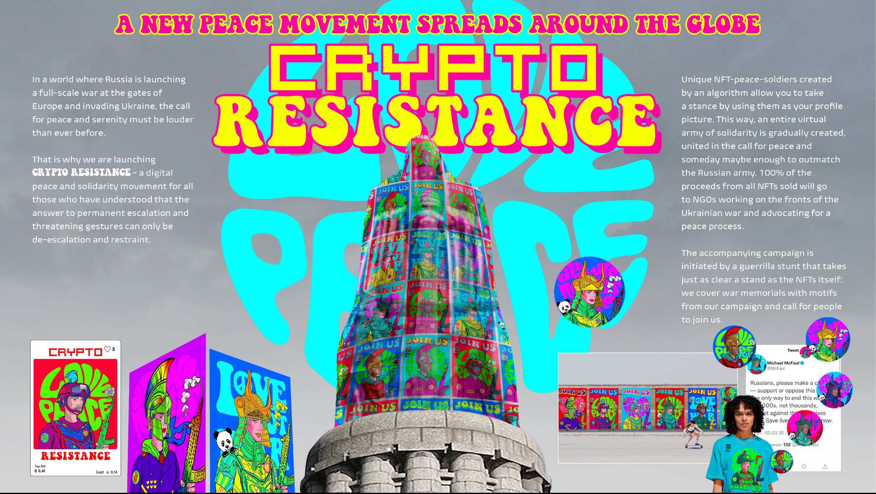 Crypto Resistance — concept board
